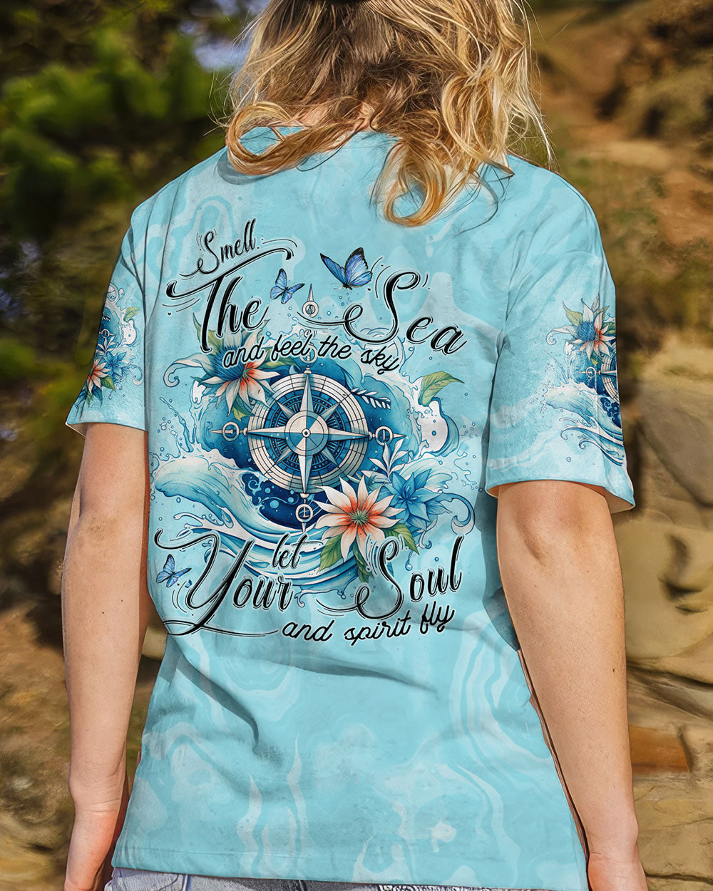 BLISSCORNERS SMELL THE SEA AND FEEL THE SKY ALL OVER PRINT