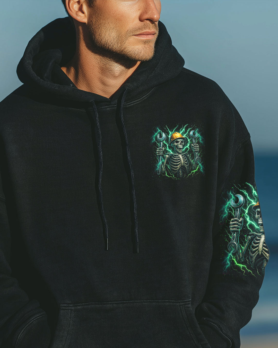 BLISSCORNERS MOVE OVER BOYS  MECHANIC SKULL ALL OVER PRINT