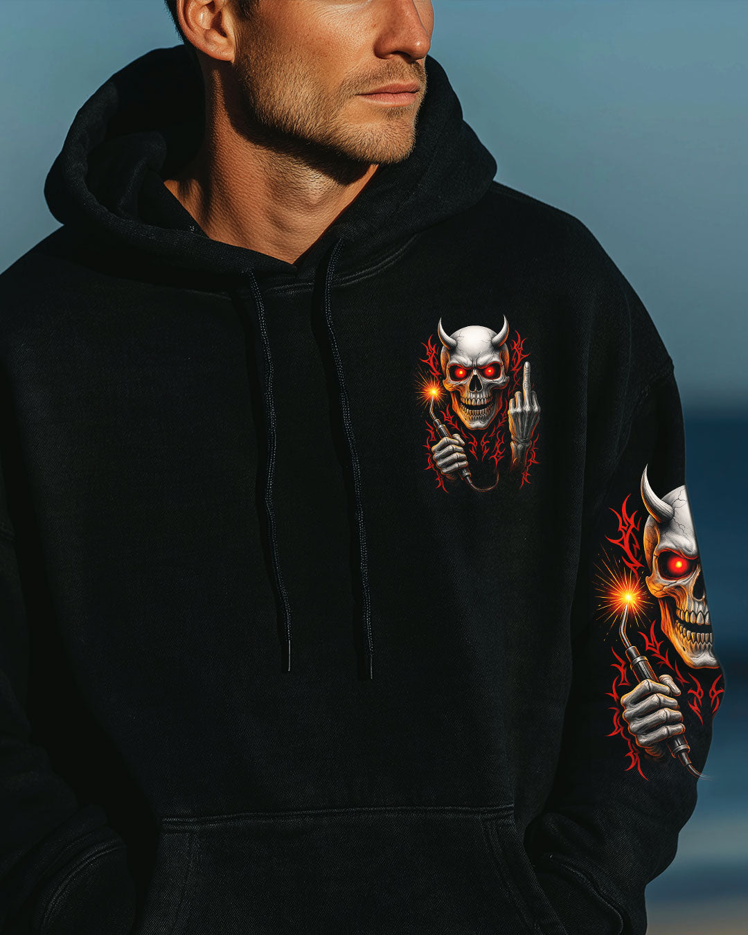 BLISSCORNERS ONLY THE STRONGEST MEN BECOME MECHANICS SKULL ALL OVER PRINT