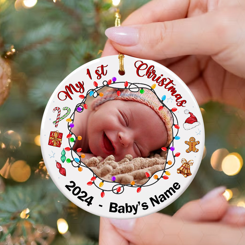 Blisscorners My First Christmas Ornament, Personalized Ornament2D Flat LM2211