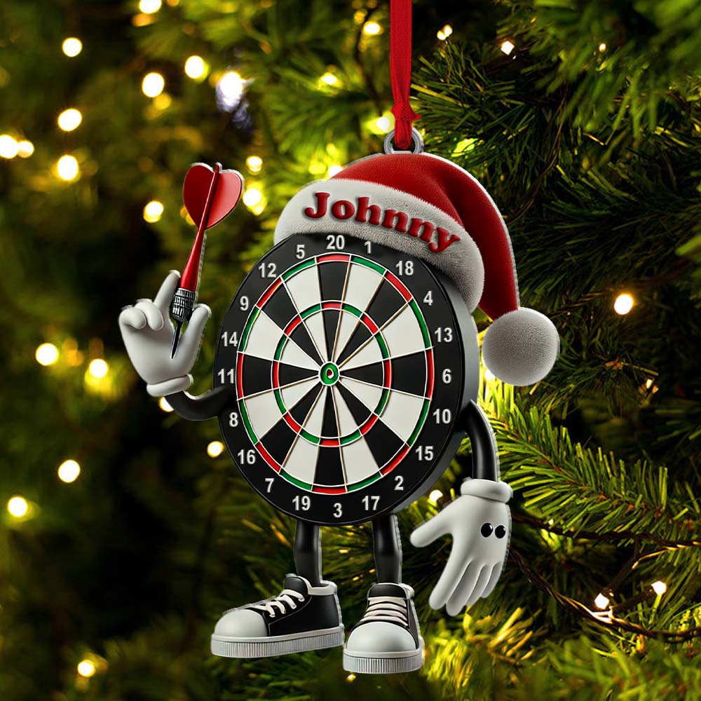 Blisscorners Darts Christmas Ornament, Personalized Ornament2D Flat LM2211