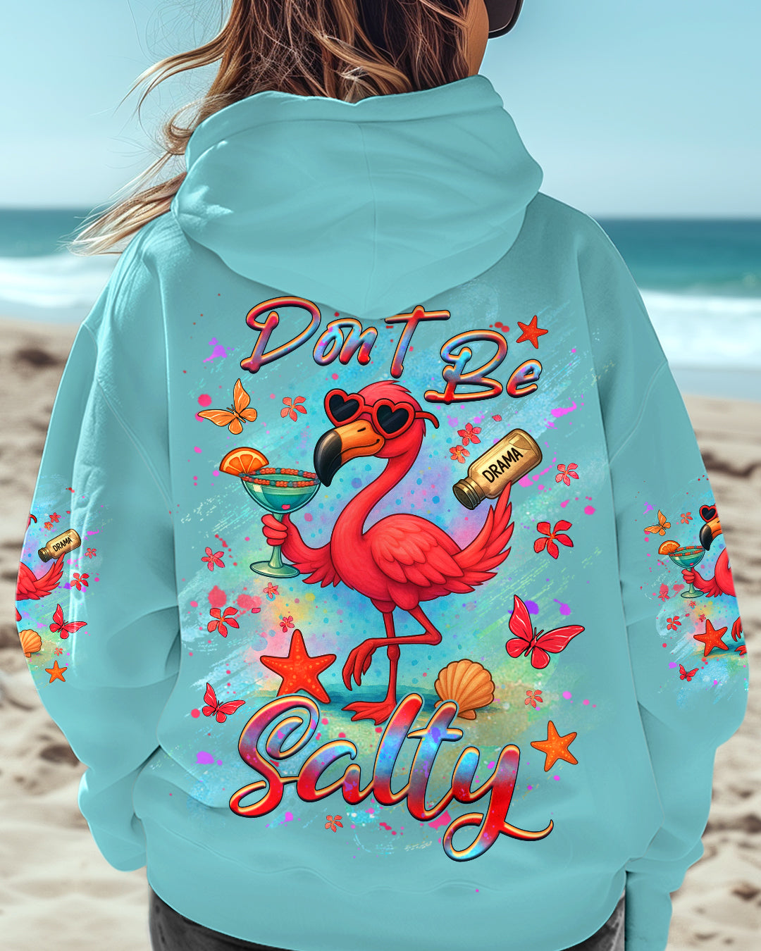 BLISSCORNERS DON'T BE SALTY FLAMINGO ALL OVER PRINT