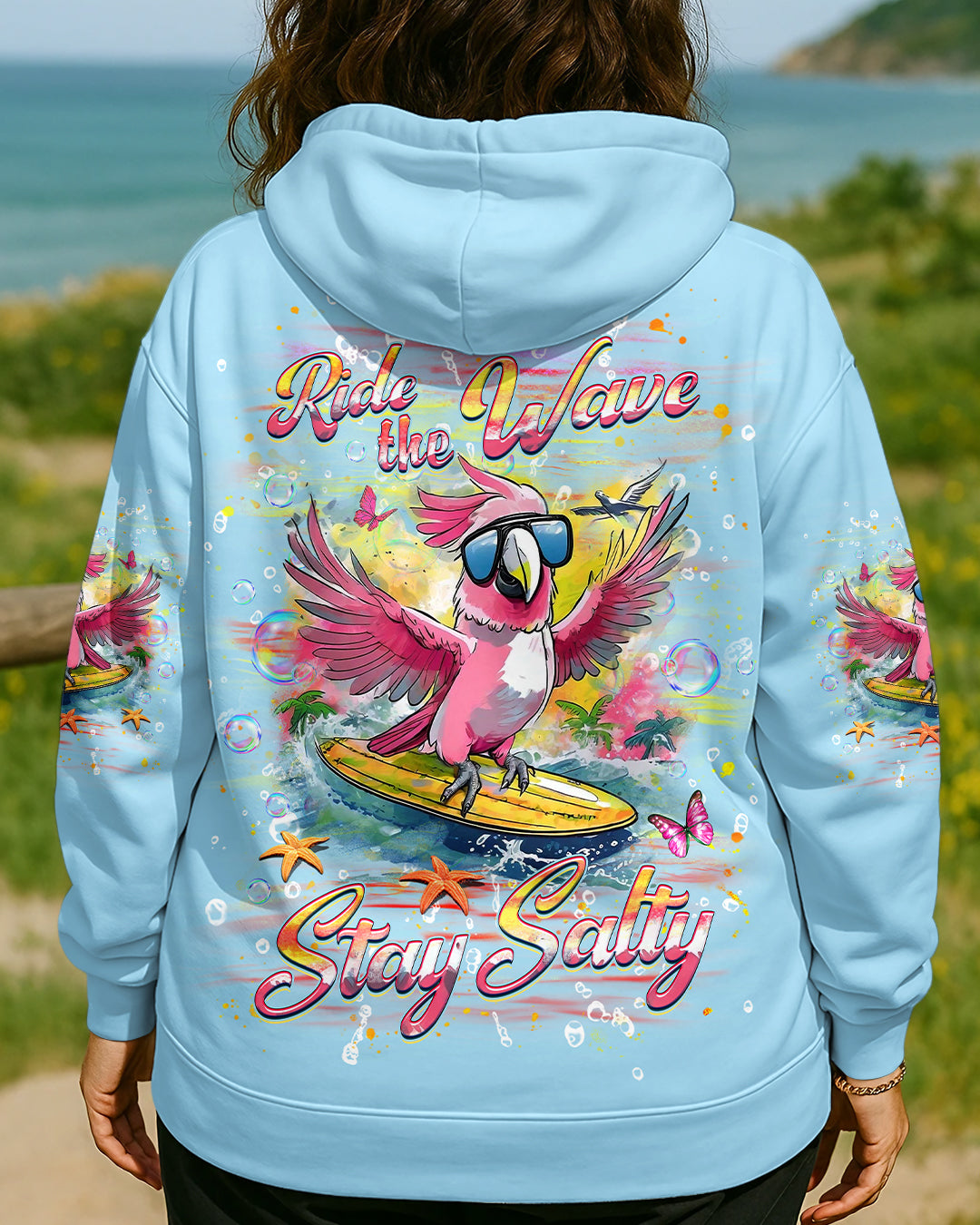 BLISSCORNERS RIDE THE WAVE STAY SALTY ALL OVER PRINT