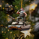 Blisscorners Army Santa Home Decor Christmas Ornament, Personalized Ornament2D Flat LM2211