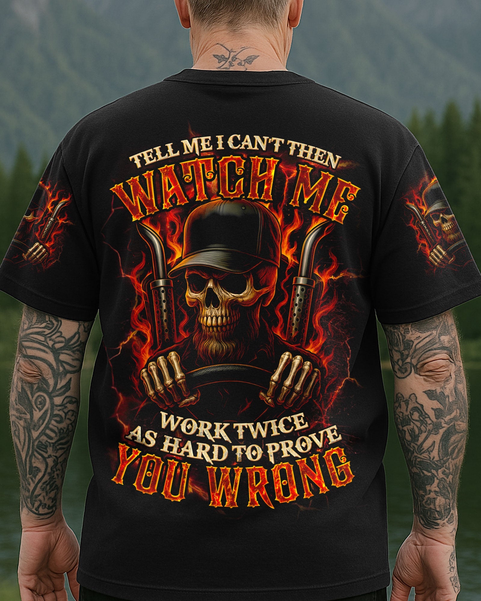 BLISSCORNERS SKILLED ENOUGH TO BECOME A DIESEL MECHANIC SKULL ALL OVER PRINT