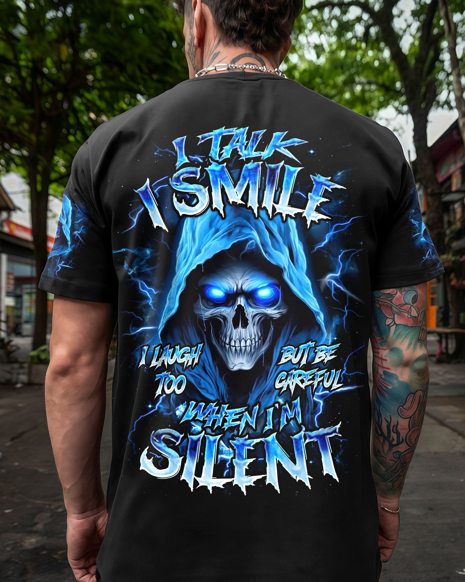 BLISSCORNERS BE CAREFUL WHEN I AM SILENT ALL OVER PRINT