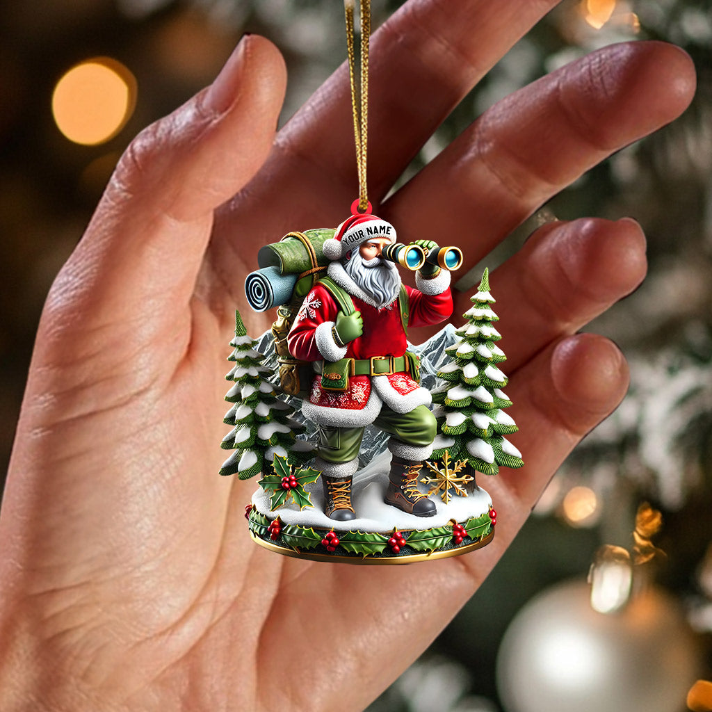 Blisscorners Santa Discovery Home Decor Christmas Ornament, Personalized Ornament2D Flat LM2211