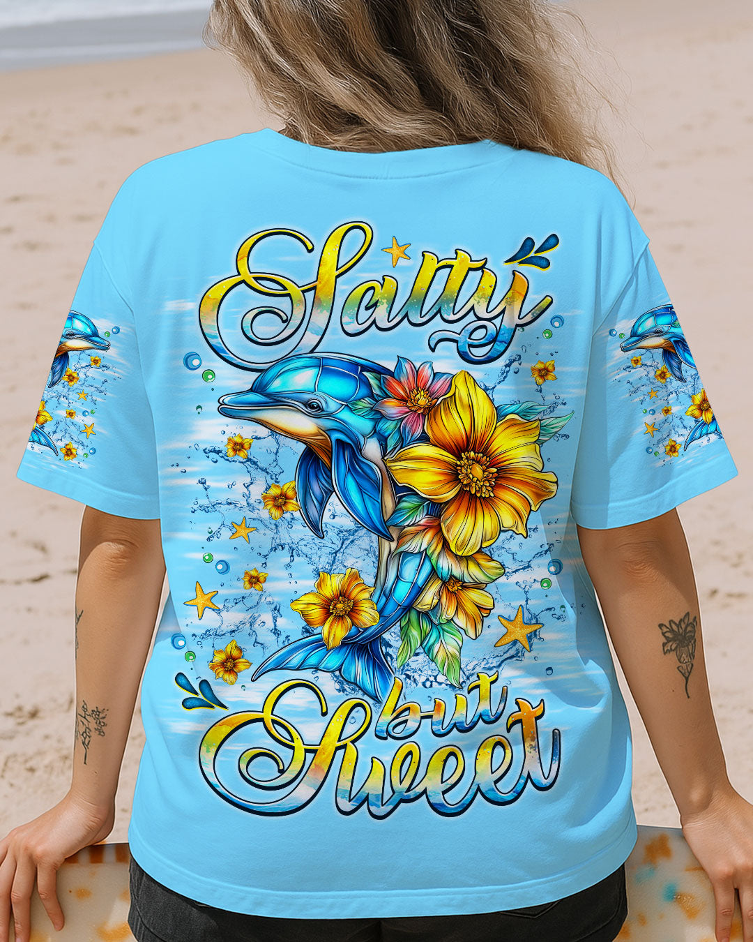BLISSCORNERS SALTY BUT SWEET DOLPHIN ALL OVER PRINT