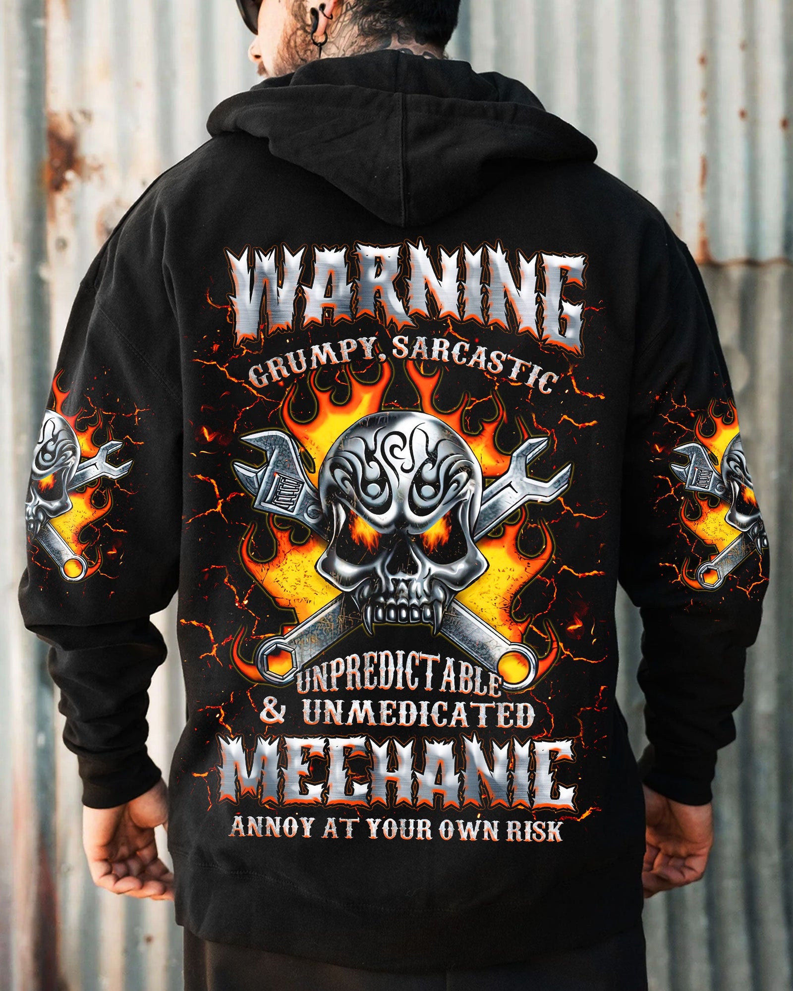 BLISSCORNERS I CAN FIX WHAT STUPID DOES SKULL ALL OVER PRINT