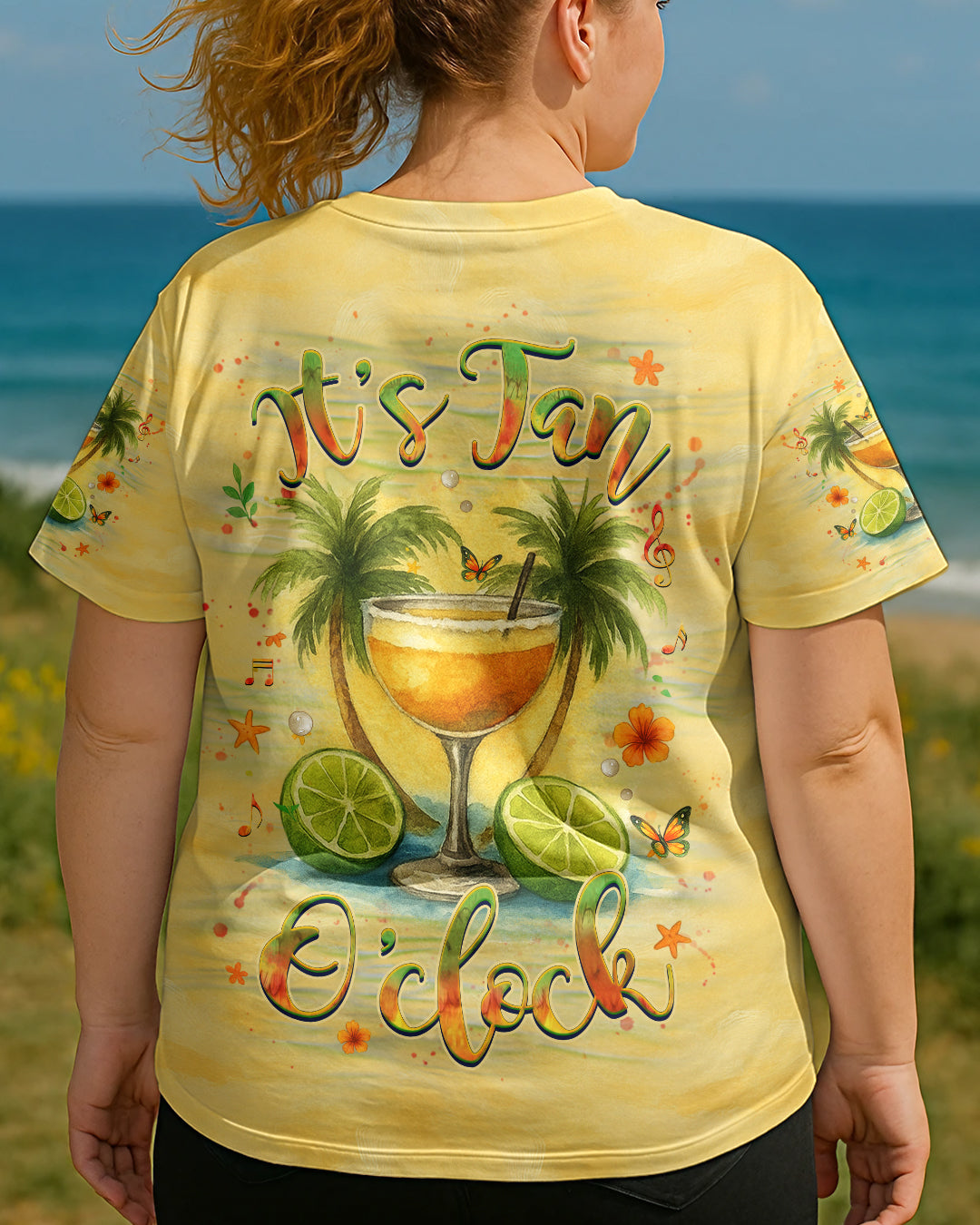 BLISSCORNERS IT'S TAN O'CLOCK ALL OVER PRINT