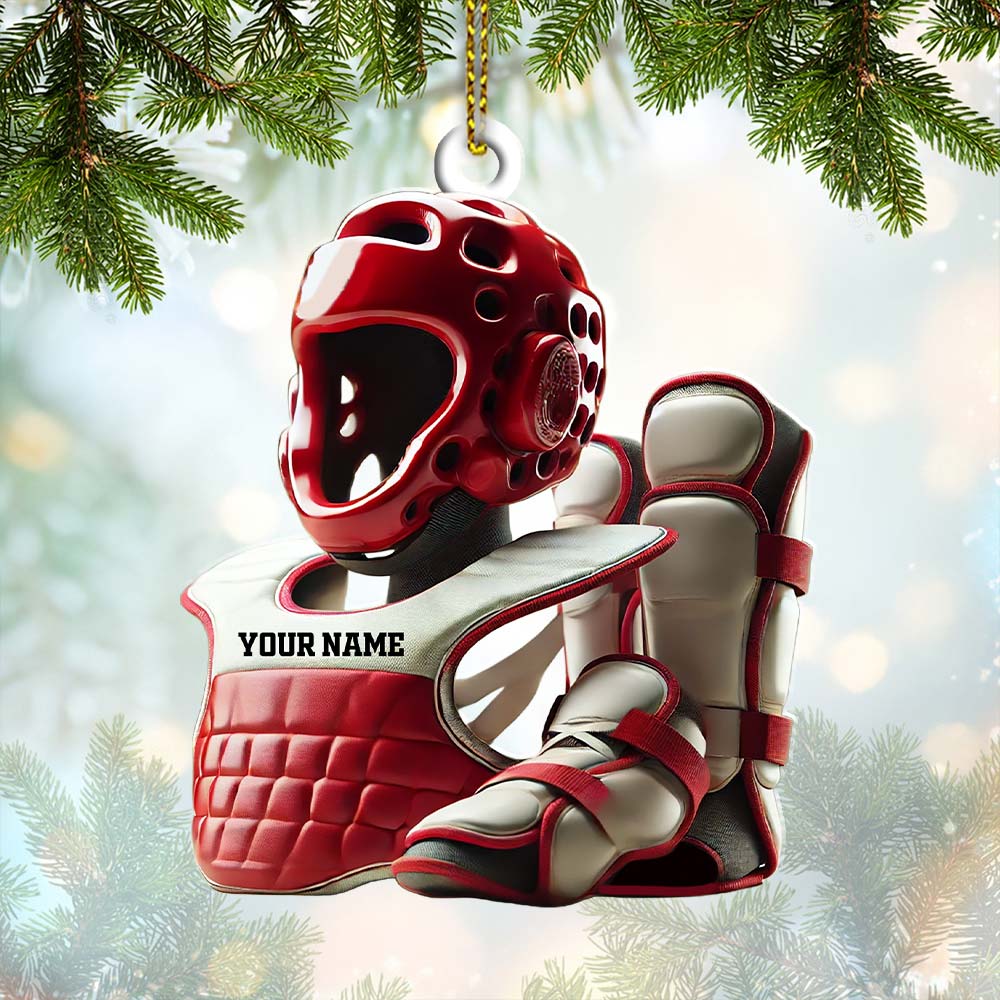 Blisscorners Custom Karate Lover Ornament, Personalized Ornament2D Flat LM2211