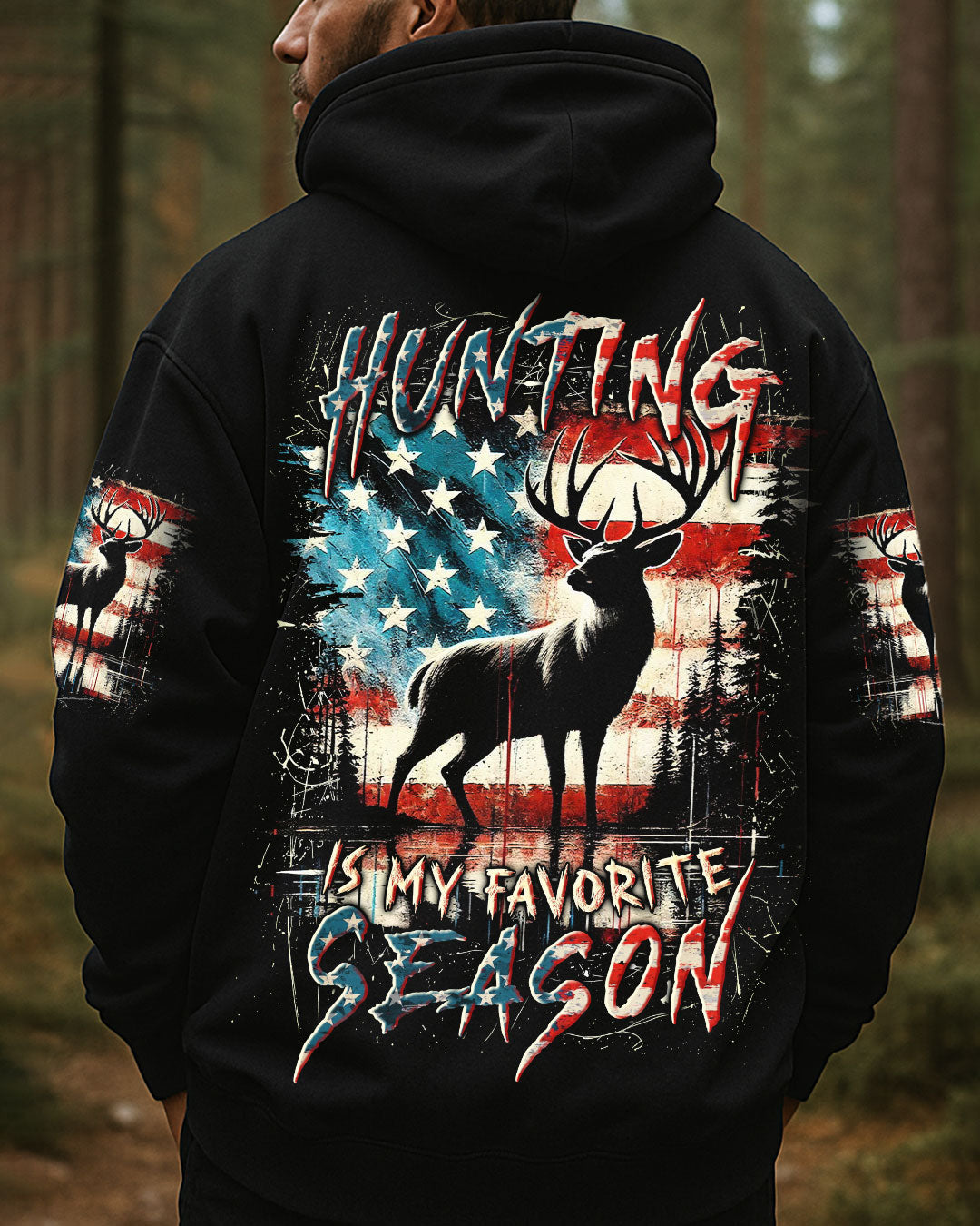 BLISSCORNERS HUNTING IS MY FAVORITE SEASON ALL OVER PRINT