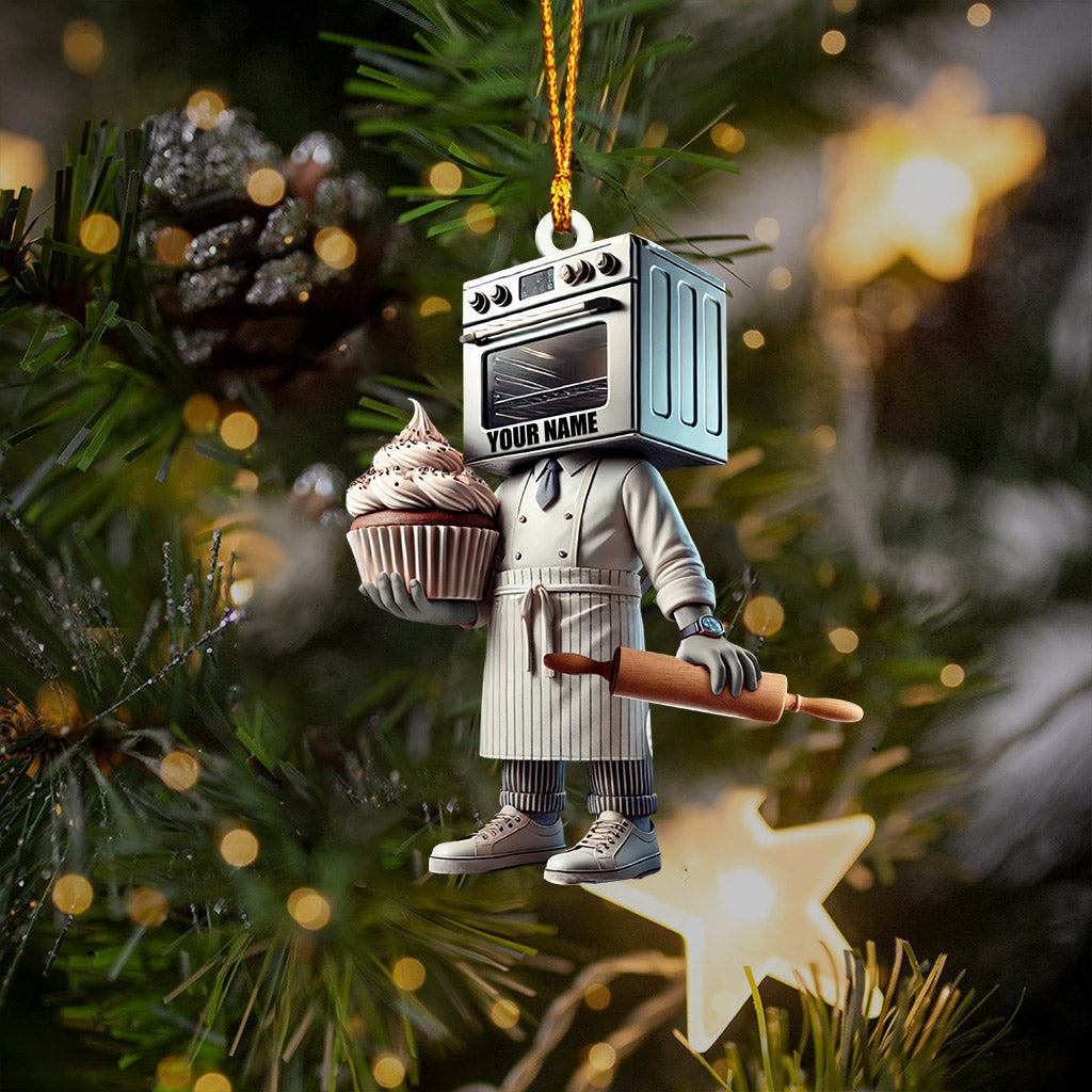 Blisscorners Micro Bakery Decor Christmas Ornament, Personalized Ornament2D Flat LM2211