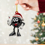 Blisscorners Bowling Ball Christmas Ornament, Personalized Ornament2D Flat LM2211