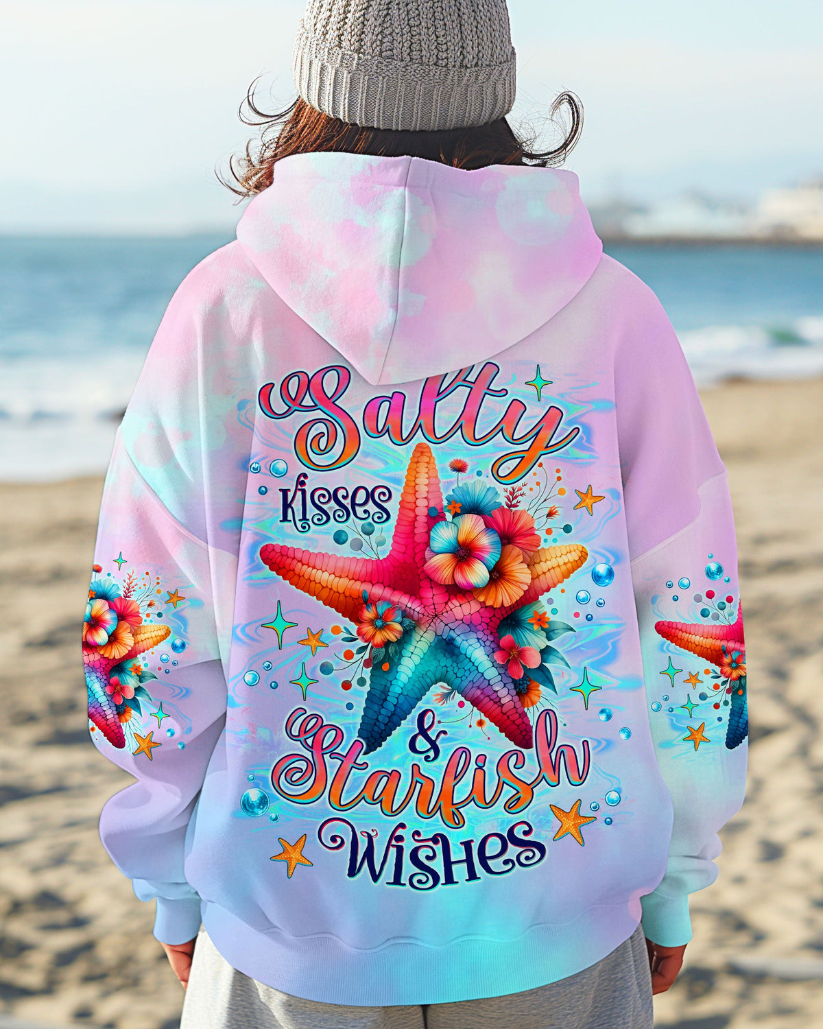 BLISSCORNERS SALTY KISSES AND STARFISH WISHES ALL OVER PRINT