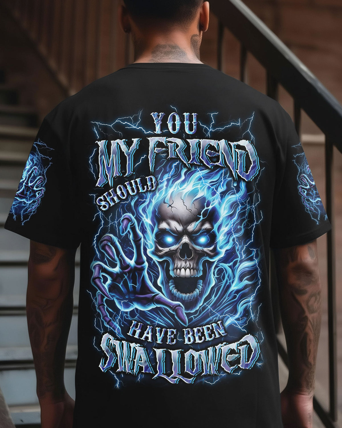 BLISSCORNERS YOU MY FRIEND SHOULD HAVE BEEN SWALLOWED ALL OVER PRINT