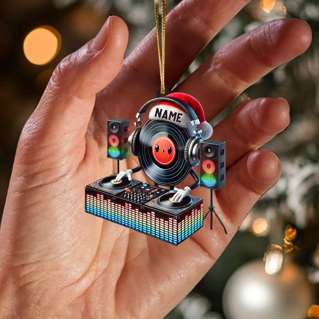 Blisscorners Musical Life DJ Christmas Ornament, Personalized Ornament2D Flat LM2211