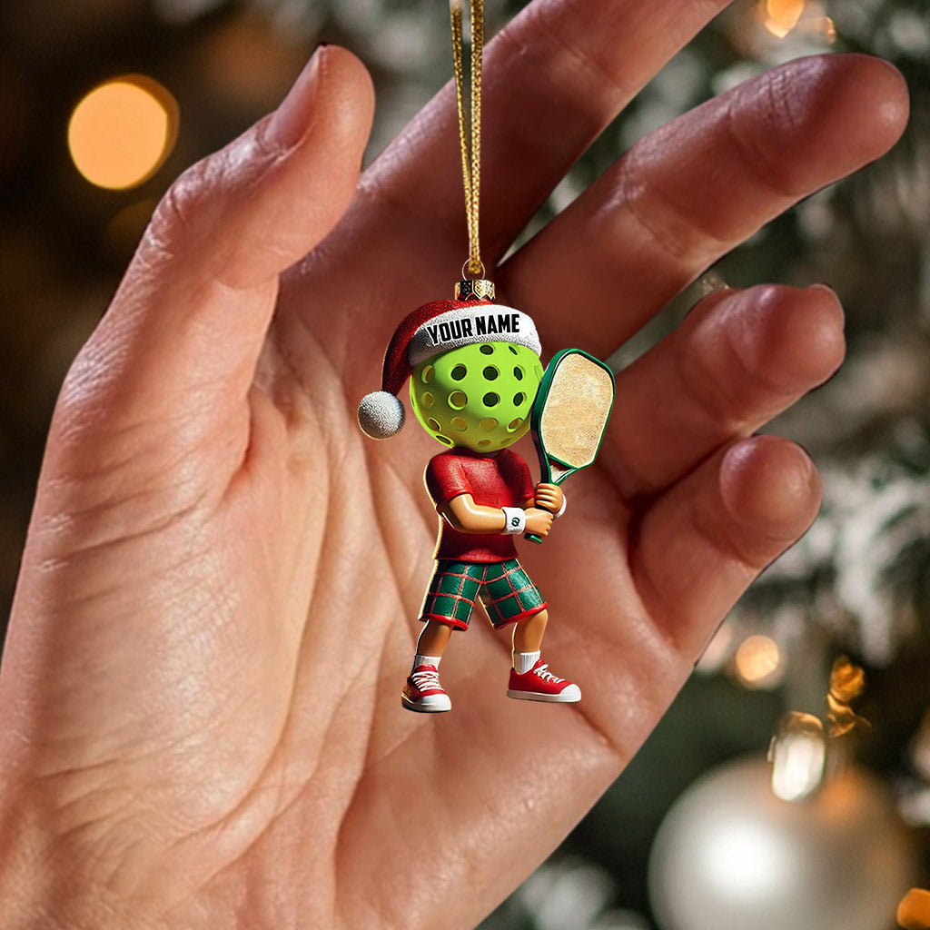 Blisscorners Pickleball Christmas Ornament, Personalized Ornament2D Flat LM2211