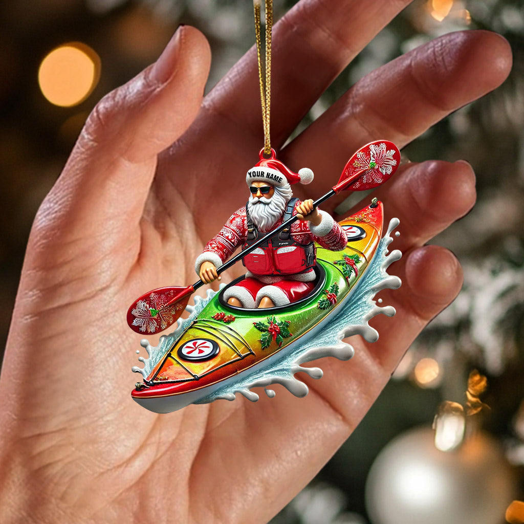 Blisscorners Kayak Christmas Home Decor Christmas Ornament, Personalized Ornament2D Flat LM2211