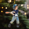 (Photo Inserted) Blisscorners Baseball Custom Photo - Personalized Custom Acrylic Ornament