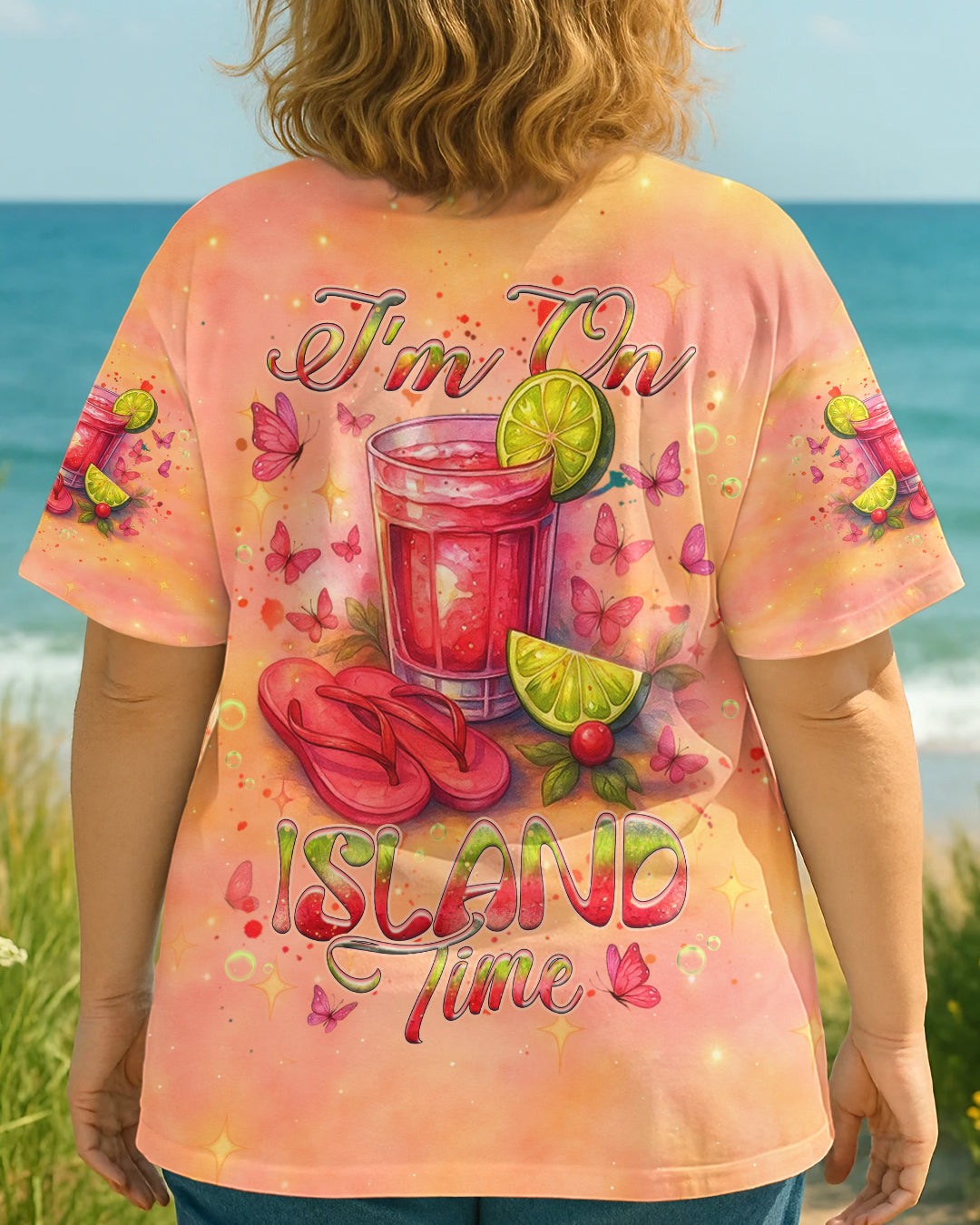 BLISSCORNERS I'M ON ISLAND TIME ALL OVER PRINT