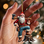 Blisscorners Carpenter Santa Christmas Ornament, Personalized Ornaments2D Flat LM2211
