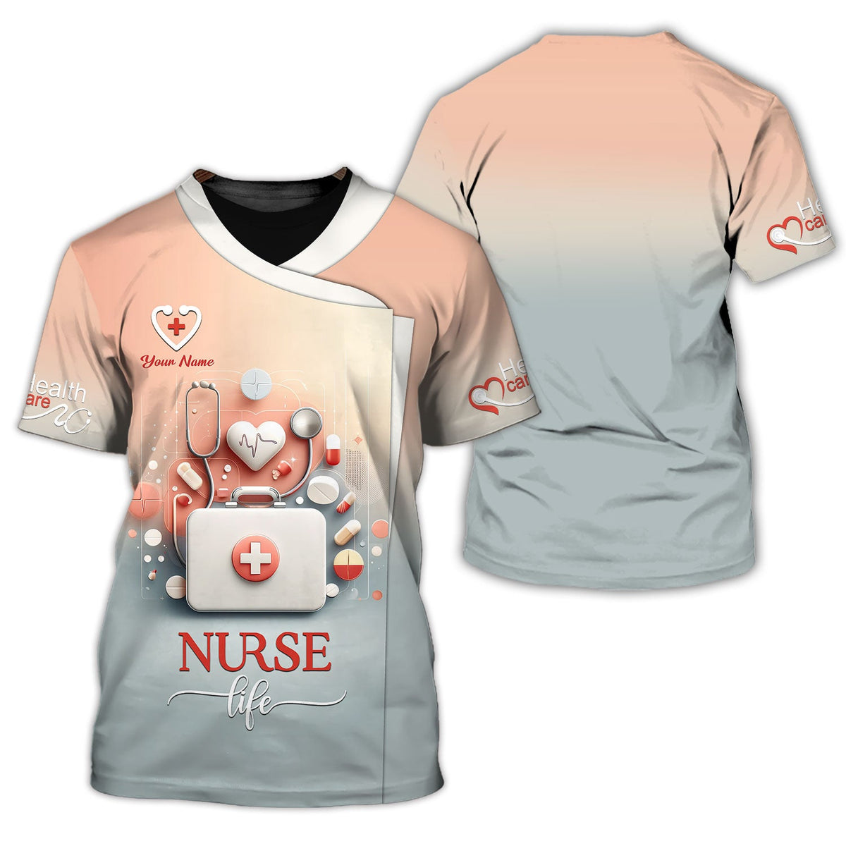 Blisscorners Personalized Nurse Shirts - Embrace the Nurse Life with Style