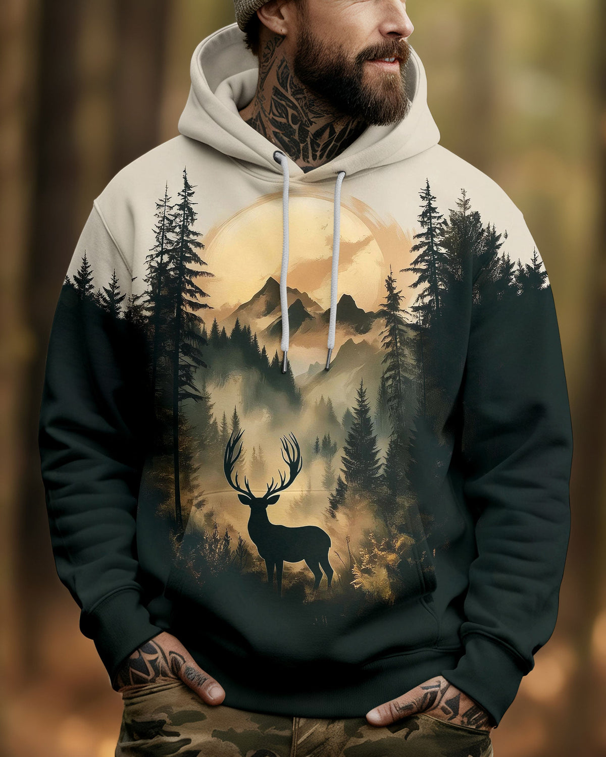 BLISSCORNERS DEER FOREST ALL OVER PRINT