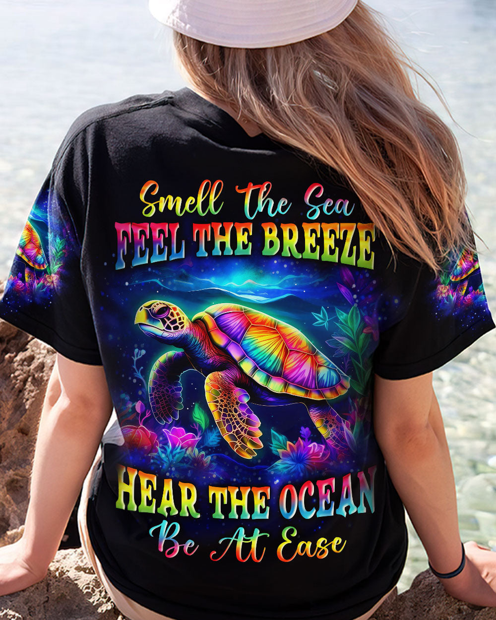BLISSCORNERS SMELL THE SEA FEEL THE BREEZE ALL OVER PRINT