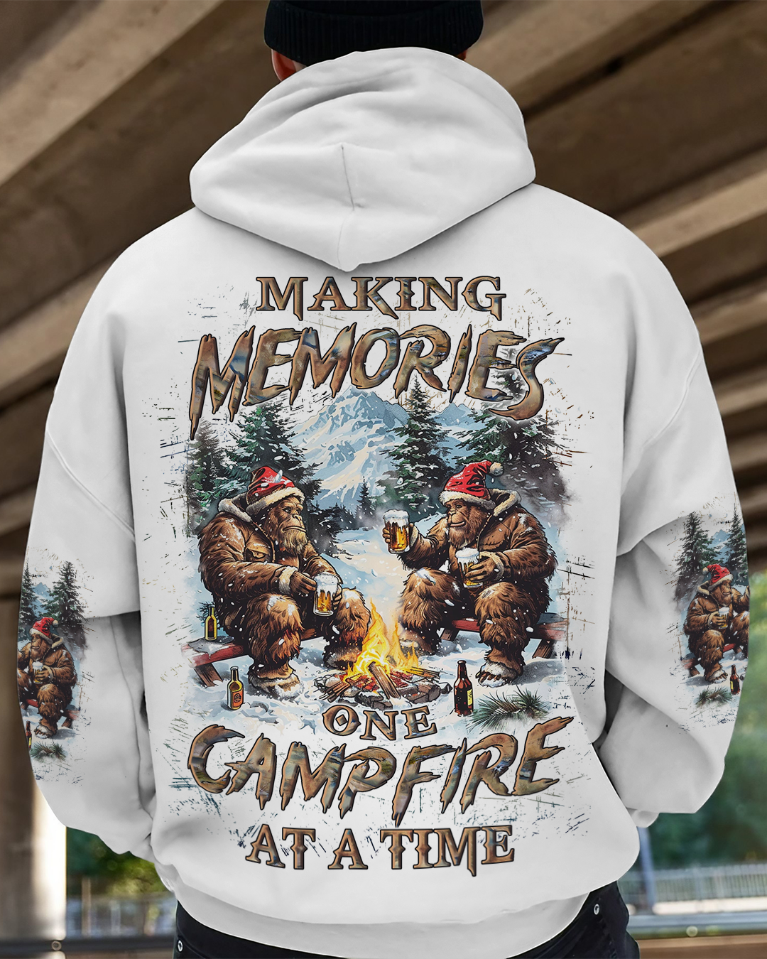 BLISSCORNERS MAKING MEMORIES ONE CAMPFIRE AT A TIME CHRISTMAS ALL OVER PRINT