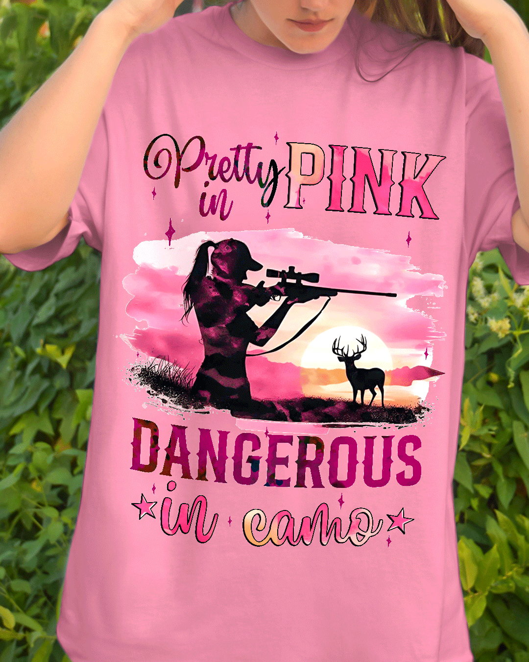 BLISSCORNERS PRETTY IN PINK HUNTING COTTON SHIRT