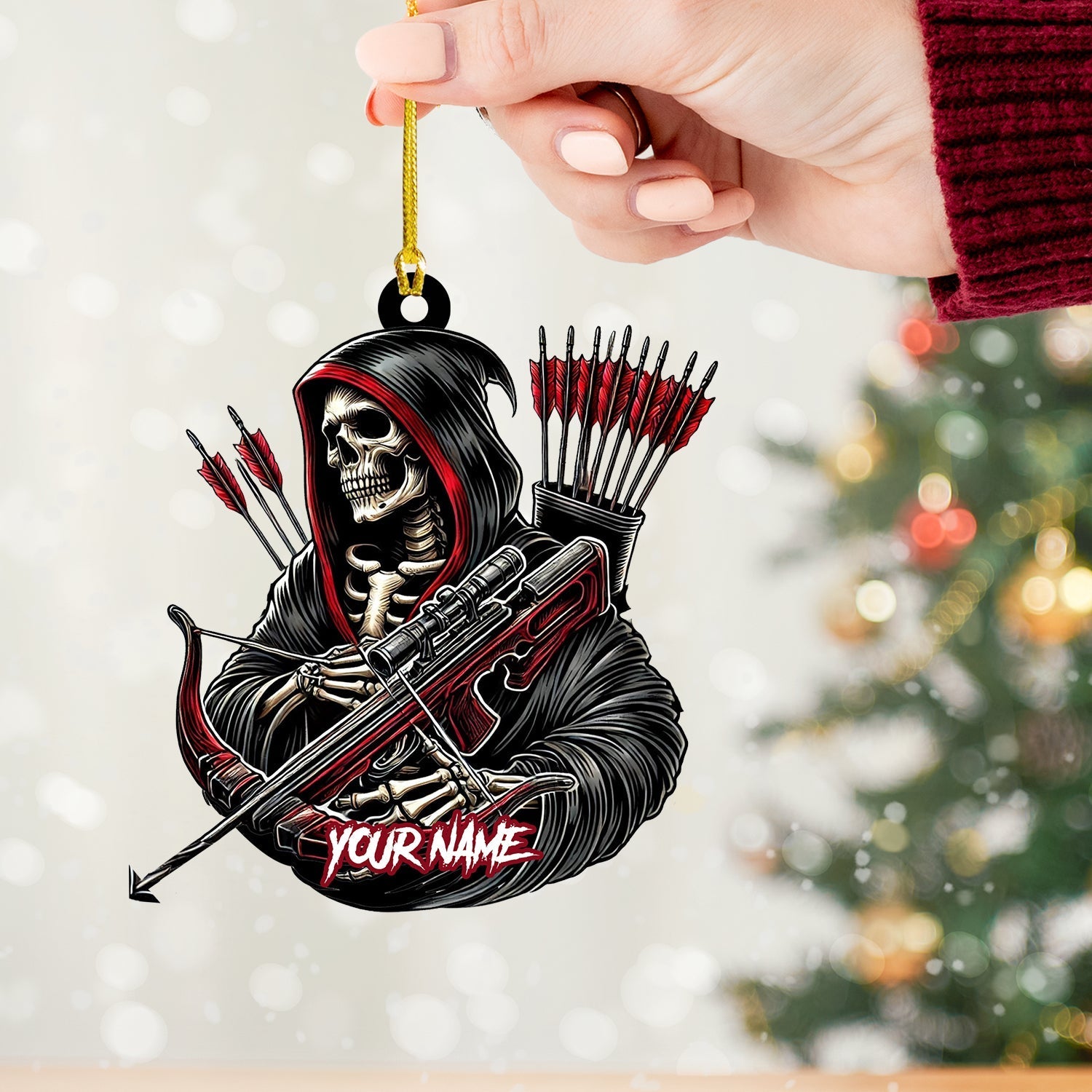 Blisscorners Death Archery Ornament, Personalized Ornament2D Flat LM2211