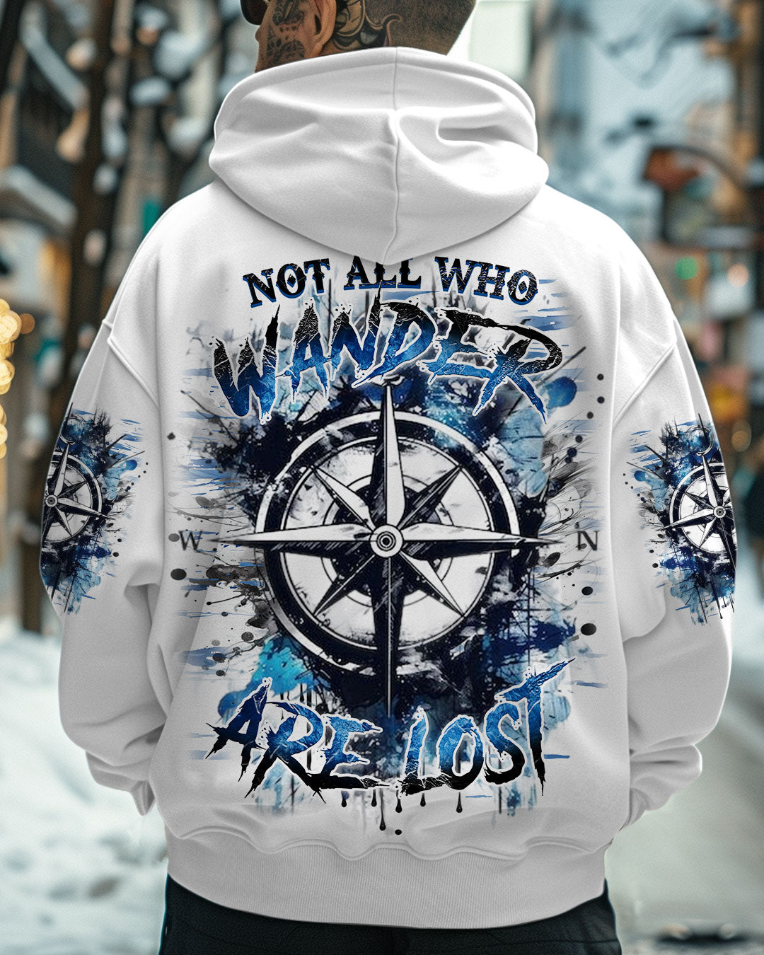 BLISSCORNERS NOT ALL WHO WANDER ARE LOST ALL OVER PRINT