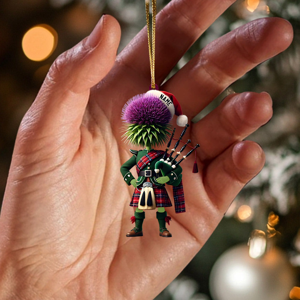 Blisscorners Prickly Hair Christmas Ornament, Personalized Ornament2D Flat LM2211