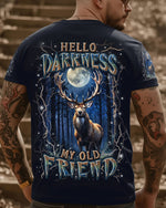 BLISSCORNERS HELLO DARKNESS MY OLD FRIEND DEER ALL OVER PRINT