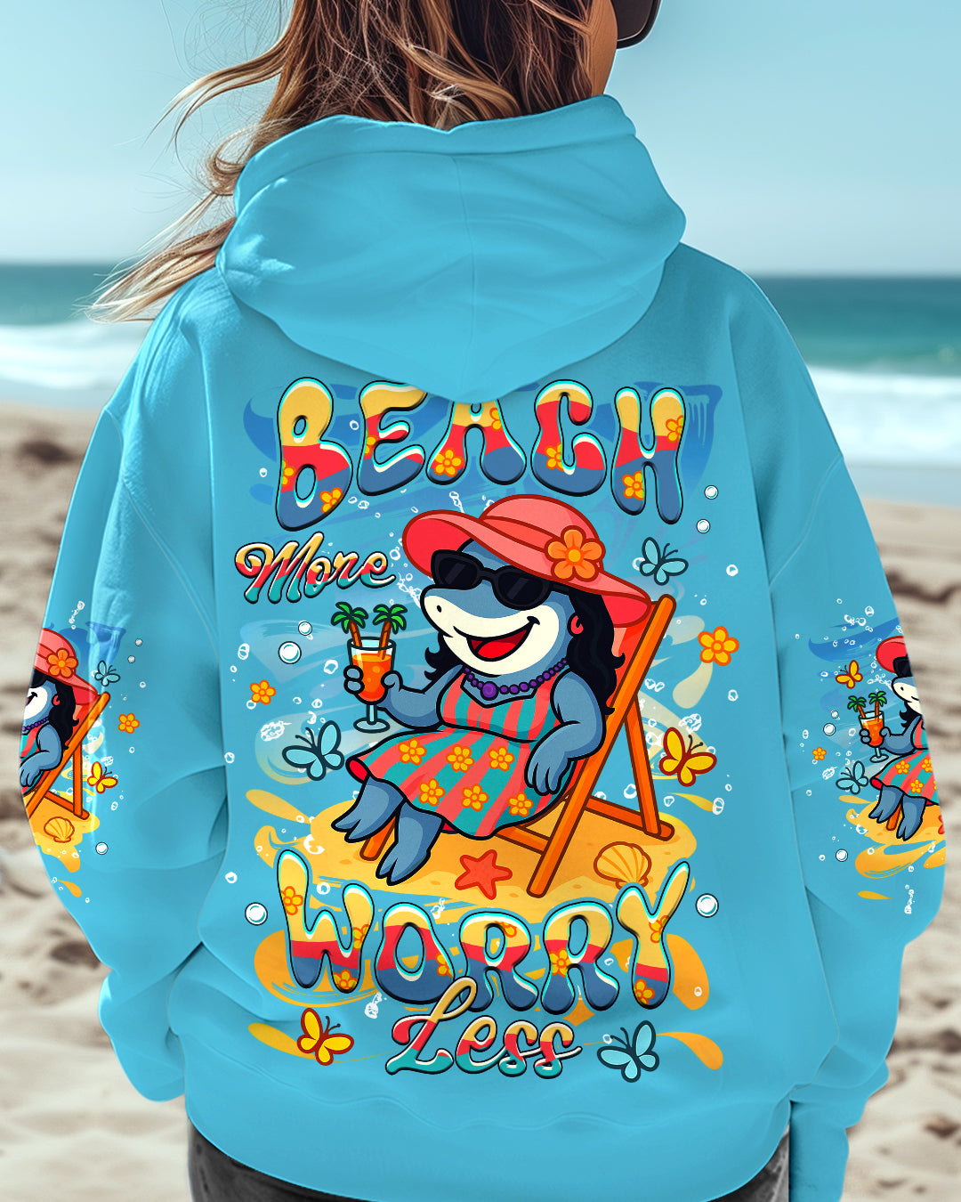 BLISSCORNERS BEACH MORE WORRY LESS ALL OVER PRINT
