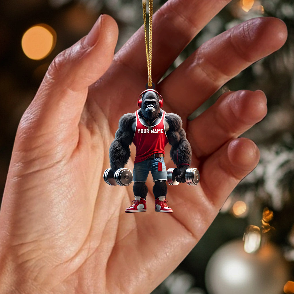 Blisscorners Dumbbells Home Decor Christmas Ornament, Personalized Ornament2D Flat LM2211