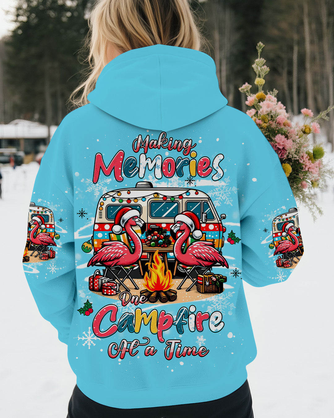 BLISSCORNERS MAKING MEMORIES ONE CAMPFIRE AT A TIME CHRISTMAS ALL OVER PRINT