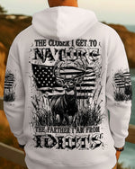 BLISSCORNERS THE CLOSER I GET TO NATURE DEER HUNTING ALL OVER PRINT