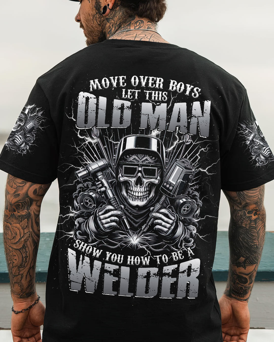 BLISSCORNERS OLD TRUCKERS NEVER DIE SKULL ALL OVER PRINT
