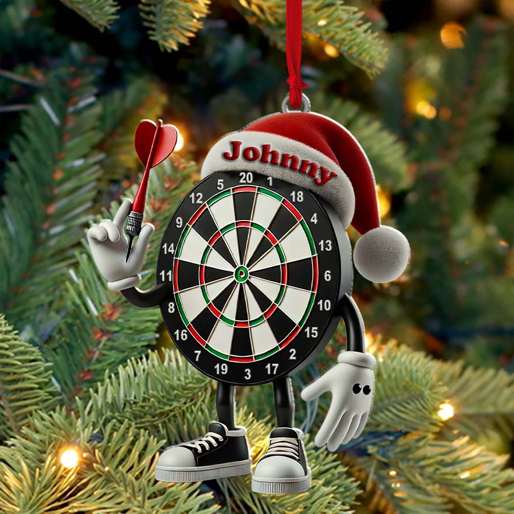 Blisscorners Darts Christmas Ornament, Personalized Ornament2D Flat LM2211