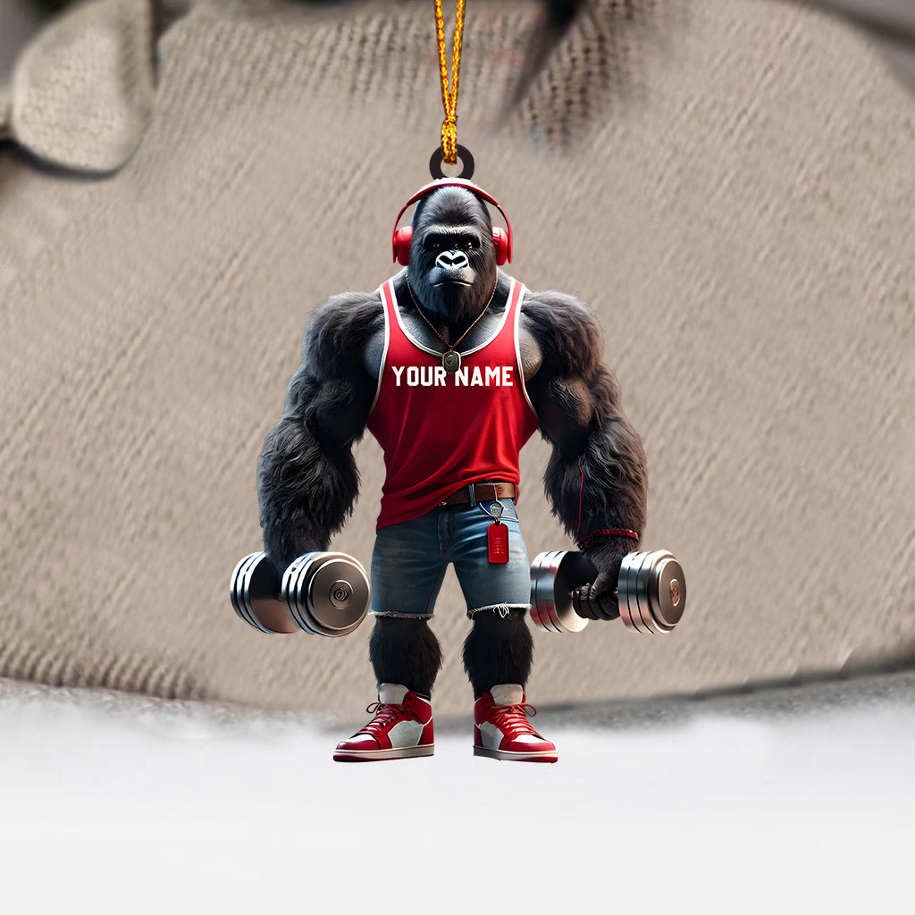 Blisscorners Dumbbells Home Decor Christmas Ornament, Personalized Ornament2D Flat LM2211
