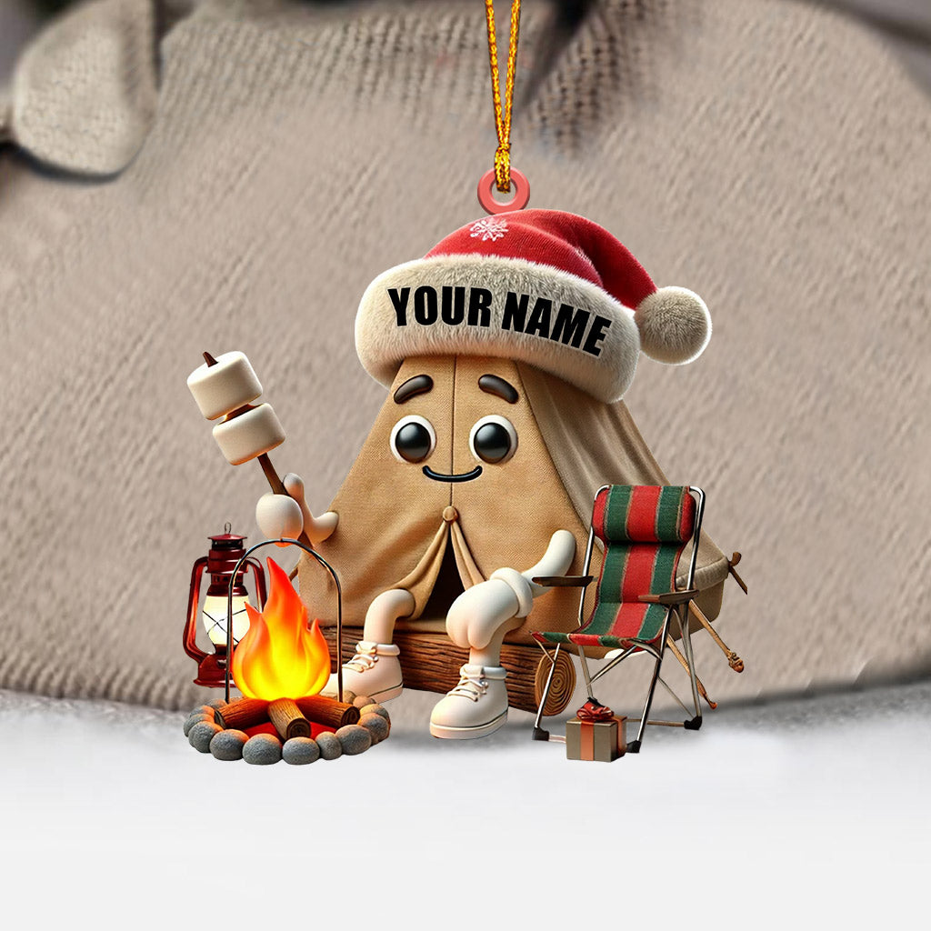 Blisscorners Christmas Camping Ornament, Personalized Ornament2D Flat LM2211