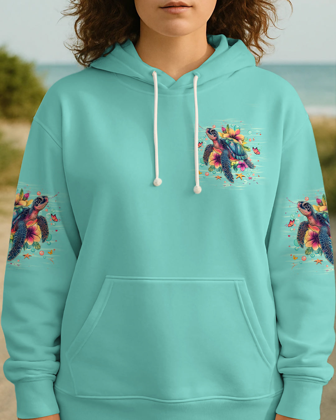 BLISSCORNERS SANDY TOES SUNKISSED NOSE TURTLE ALL OVER PRINT