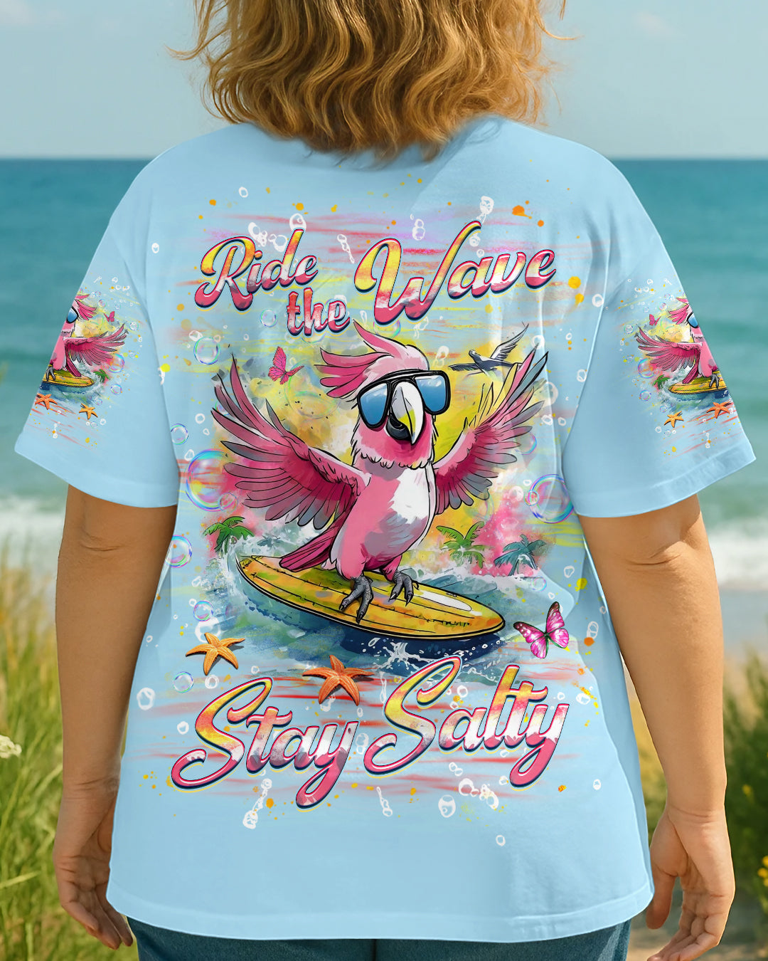 BLISSCORNERS RIDE THE WAVE STAY SALTY ALL OVER PRINT