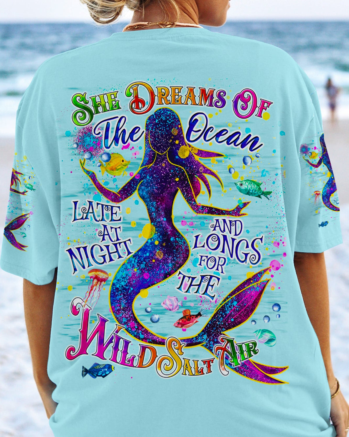 BLISSCORNERS SHE DREAMS OF THE OCEAN MERMAID ALL OVER PRINT
