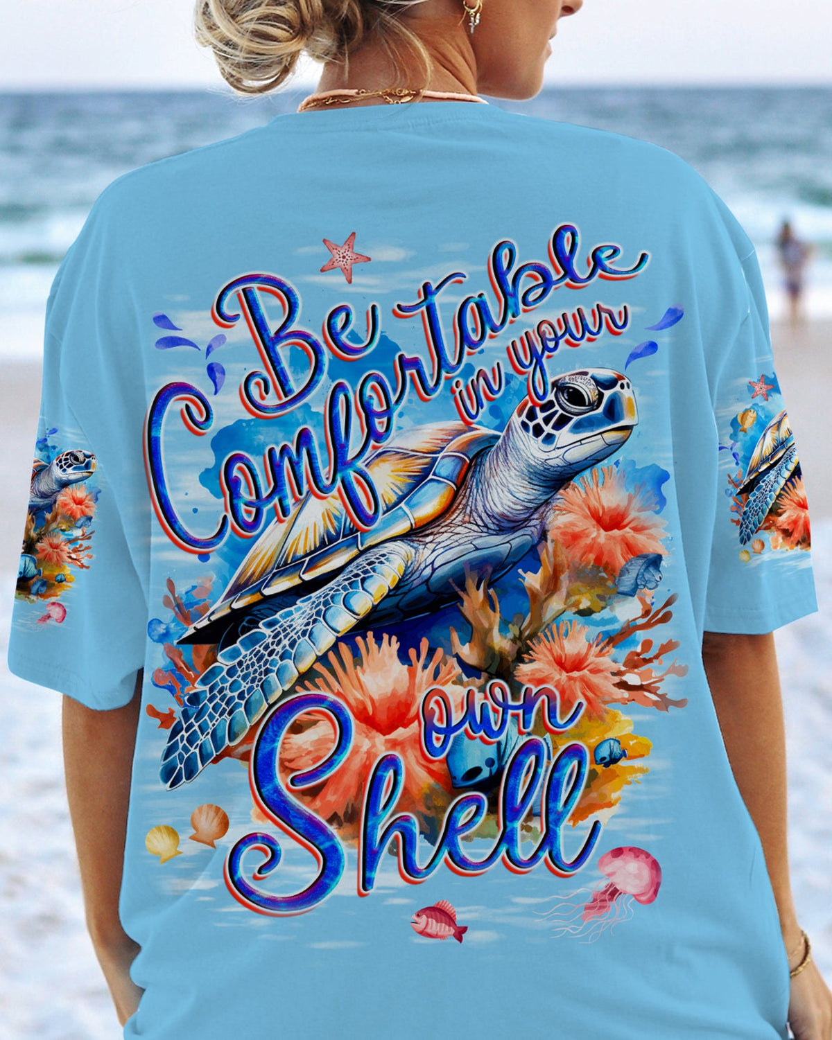BLISSCORNERS BE COMFORTABLE TURTLE ALL OVER PRINT