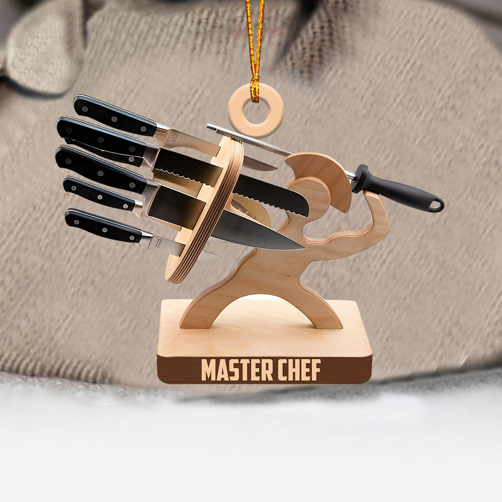 Blisscorners Master Chef Christmas Ornament, Personalized Ornament2D Flat LM2211