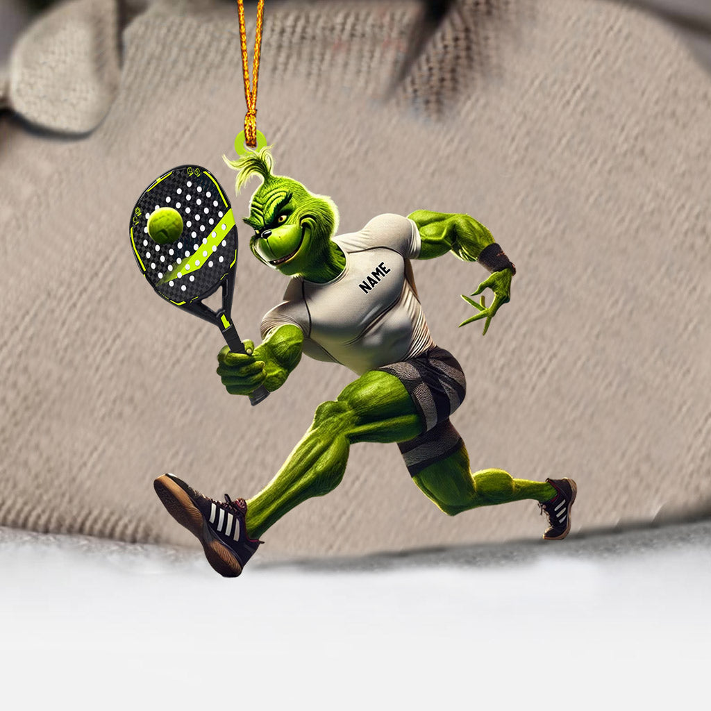 Blisscorners ELF Tennis Player Home Decor Christmas Ornament, Personalized Ornament2D Flat LM2211