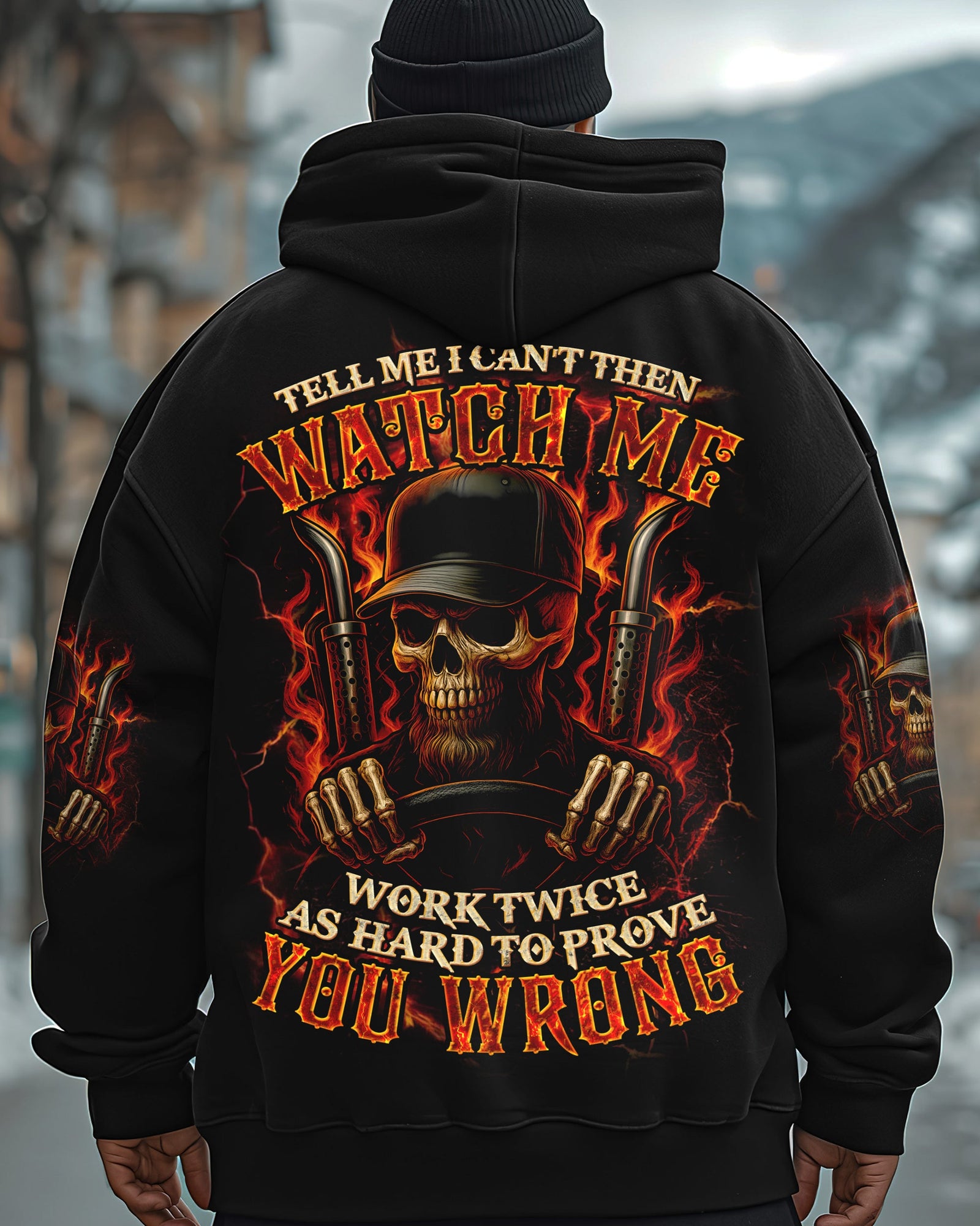 BLISSCORNERS SKILLED ENOUGH TO BECOME A DIESEL MECHANIC SKULL ALL OVER PRINT